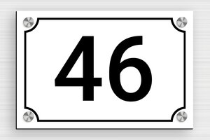 House Number Signs - Engraved PVC - blanc-noir - screws-caps - en-uk-house-number-design-005-1-1748951411506