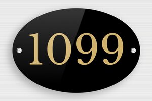 Oval Signs - Engraved Plexiglass - noir-or - screws - en-uk-house-number-sign-048-2-1748951639612
