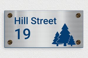Stainless Steel House Number Signs - Engraved PVC - acier-bleu - screws-caps - en-uk-house-number-sign-stainless-steel-002-3-1748960700198