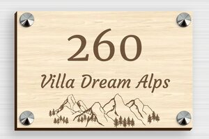 Wood House Number Signs - Engraved Wood - erable - screws-caps - en-uk-house-number-sign-wood-004-3-1748960859307