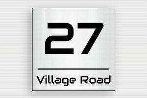 Design Your Own Signs - Engraved PVC - gris-brosse-noir - glue - en-uk-house-number-signs-001-3-1748964117931