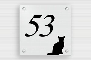 House Number Signs - Printed Aluminium - brosse-noir - screws - en-uk-house-original-012-1-1748951452426