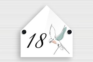 Pet Signs - Printed Plexiglass - custom - screws-caps - en-uk-house-pet-plaque-014-2-1748952048584