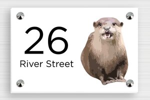 Pet Signs - Foam PVC - custom - screws-caps - en-uk-house-sign-animal-016-1-1748952015576