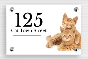 Pet Signs - Foam PVC - custom - screws-caps - en-uk-house-sign-animal-019-1-1748951976792