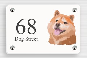 Pet Signs - Foam PVC - custom - screws-caps - en-uk-house-sign-animal-019-2-1748951985500