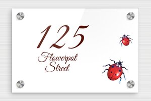 Pet Signs - Printed Plexiglass - custom - screws-caps - en-uk-house-sign-pet-018-1-1748952026860