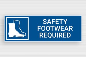 Health and Safety Signs - Sign 'Safety Shoes Required' - bleu-blanc - glue - en-uk-industrial-safety-shoes-004-3-1748949430797