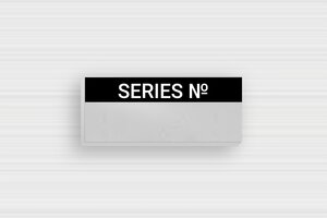 Cable Labels - Printed Aluminium - anodise-noir - glue - en-uk-industry-series-number-005-3-1748949123365