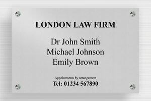 Law Office Signs - Printed Aluminium - anodise-noir - screws-spacer - en-uk-law-firm-002-5-1748950234679