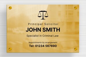 Law Office Signs - Printed brass - poli-noir - screws-spacer - en-uk-law-firm-003-1-1748950251711