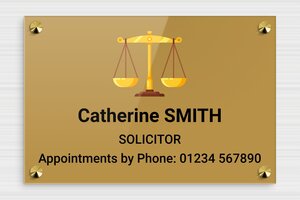 Law Office Signs - Printed Plexiglass - custom - screws-caps - en-uk-law-firm-square-001-3-1748950341144