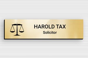 Law Office Signs - Engraved PVC - or-brillant-noir - glue - en-uk-lawyer-0012-1-1748950237452