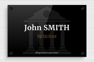 Law Office Signs - Printed Plexiglass - custom - screws-spacer - en-uk-lawyer-007-4-1748950331805