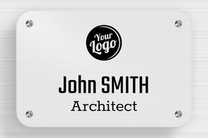 Business Signs - Printed Aluminium - brosse-noir - screws-spacer - en-uk-logo-architect-001-1-1748950593143