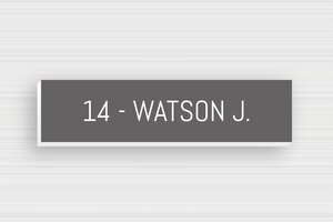 Doorbell Signs - Engraved PVC - gris-souris-blanc - glue - en-uk-mailbox-sign-015-0-1748951201596 Doorbell Signs - Engraved PVC - gris-souris-blanc - glue - en-uk-mailbox-sign-015-0-1748951201596