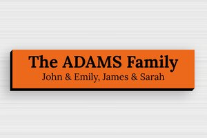 Post Box Signs - Engraved PVC - orange-noir - none - en-uk-mailbox-sign-017-1-1748956269927