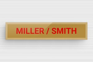 Acrylic Post Box Signs - Engraved Plexiglass - or-fonce-rouge - magnetic - en-uk-mailbox-sign-acrylic-001-2-1748960131831