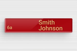 Acrylic Doorbell Signs - Engraved Plexiglass - rouge-or - magnetic - en-uk-mailbox-sign-acrylic-003-4-1748960181172 Acrylic Doorbell Signs - Engraved Plexiglass - rouge-or - magnetic - en-uk-mailbox-sign-acrylic-003-4-1748960181172