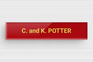 Acrylic Doorbell Signs - Engraved Plexiglass - rouge-jaune - glue - en-uk-mailbox-sign-acrylic-004-1-1748960190236 Acrylic Doorbell Signs - Engraved Plexiglass - rouge-jaune - glue - en-uk-mailbox-sign-acrylic-004-1-1748960190236