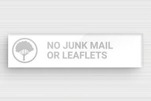 Acrylic Doorbell Signs - Sign 'No Junk Mail' - blanc-argent - glue - en-uk-mailbox-sign-acrylic-005-5-1748960233500 Acrylic Doorbell Signs - Sign 'No Junk Mail' - blanc-argent - glue - en-uk-mailbox-sign-acrylic-005-5-1748960233500