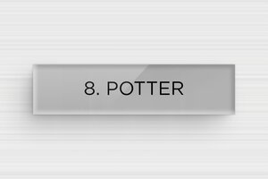 Acrylic Post Box Signs - Engraved Plexiglass - gris-noir - none - en-uk-mailbox-sign-acrylic-011-12-1748961949449