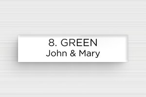 Acrylic Post Box Signs - Engraved Plexiglass - blanc-noir - none - en-uk-mailbox-sign-plexiglass-011-10-1748961942824