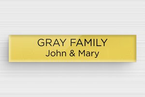 Acrylic Post Box Signs - Engraved Plexiglass - or-clair-noir - glue - en-uk-mailbox-sign-plexiglass-011-17-1748961966902