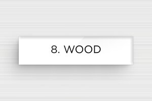 Acrylic Post Box Signs - Engraved Plexiglass - blanc-noir - none - en-uk-mailbox-sign-plexiglass-011-8-1748961934689