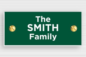 Signs by Material - Engraved PVC - vert-sapin-blanc - screws - en-uk-mailbox-sign-pvc-004-2-1748960325547