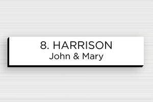 Post Box Signs - Engraved PVC - blanc-noir - none - en-uk-mailbox-sign-pvc-011-14-1748961890605