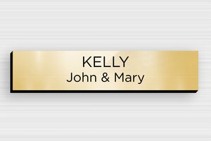 Post Box Signs - Engraved PVC - or-brillant-noir - none - en-uk-mailbox-sign-pvc-011-19-1748961908975