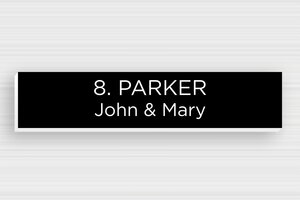 Post Box Signs - Engraved PVC - noir-blanc - glue - en-uk-mailbox-sign-pvc-011-20-1748961912692