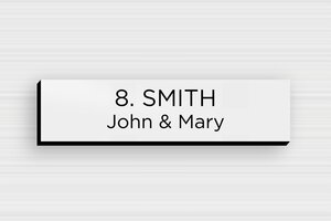 PVC Post Box Signs - Engraved PVC - gris-noir - glue - en-uk-mailbox-sign-pvc-011-22-1748962143474