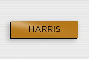 PVC Post Box Signs - Engraved PVC - or-noir - glue - en-uk-mailbox-sign-pvc-011-24-1748962149227