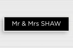 PVC Post Box Signs - Engraved PVC - noir-blanc - none - en-uk-mailbox-sign-pvc-011-27-1748962159655