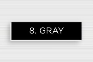 PVC Post Box Signs - Engraved PVC - noir-blanc - glue - en-uk-mailbox-sign-pvc-011-28-1748962162476