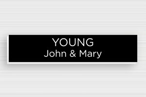 PVC Post Box Signs - Engraved PVC - noir-blanc - none - en-uk-mailbox-sign-pvc-011-29-1748962169035