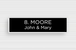 PVC Post Box Signs - Engraved PVC - noir-blanc - glue - en-uk-mailbox-sign-pvc-011-30-1748962173152