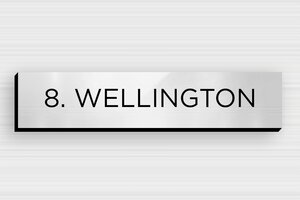 Signs by Material - Engraved PVC - gris-brillant-noir - none - en-uk-mailbox-sign-pvc-011-31-1748962175776