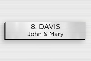 PVC Post Box Signs - Engraved PVC - gris-brillant-noir - none - en-uk-mailbox-sign-pvc-011-33-1748962181467