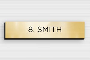 PVC Post Box Signs - Engraved PVC - or-brillant-noir - none - en-uk-mailbox-sign-pvc-011-35-1748962187410