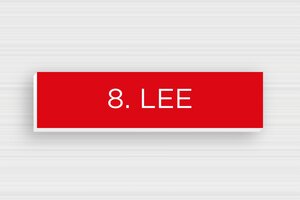 PVC Post Box Signs - Engraved PVC - rouge-blanc - glue - en-uk-mailbox-sign-pvc-011-44-1748962218058