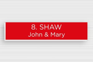 PVC Post Box Signs - Engraved PVC - rouge-blanc - none - en-uk-mailbox-sign-pvc-011-45-1748962221917