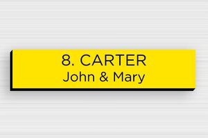 PVC Post Box Signs - Engraved PVC - jaune-noir - none - en-uk-mailbox-sign-pvc-011-49-1748962235943