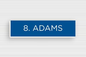 PVC Post Box Signs - Engraved PVC - bleu-blanc - glue - en-uk-mailbox-sign-pvc-011-52-1748962243813