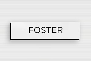 PVC Post Box Signs - Engraved PVC - gris-noir - glue - en-uk-mailbox-sign-pvc-011-7-1748961861257