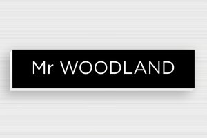 Post Box Signs - Engraved PVC - noir-blanc - glue - en-uk-mailbox-sign-pvc-011-9-1748961866548