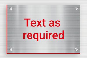 Signs by Material - Engraved PVC - acier-rouge - screws - en-uk-material-sign-stainless-steel-001-1-1748961601649