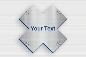 Stainless Steel Signs - Engraved PVC - acier-bleu - screws-caps - en-uk-material-sign-stainless-steel-003-2-1748961643781